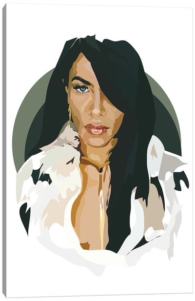 Aaliyah Canvas Art Print - Aaliyah