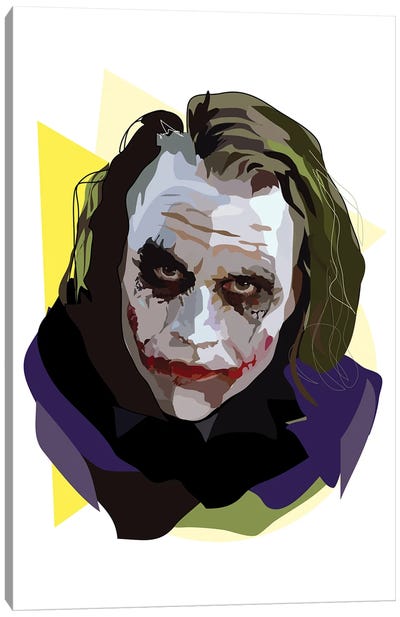 Heath Ledger Joker Canvas Art Print - Anna Mckay