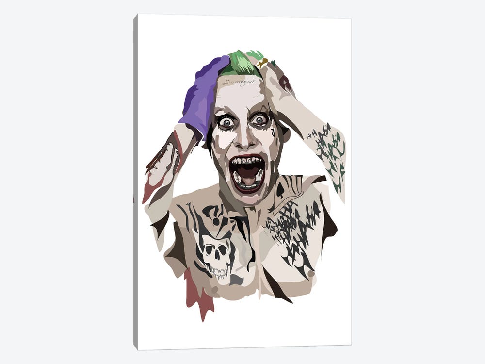 Jared Leto Joker by Anna Mckay 1-piece Canvas Art