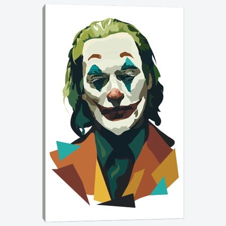 Joaquin Phoenix Joker Canvas Print #AMK38} by Anna Mckay Canvas Artwork