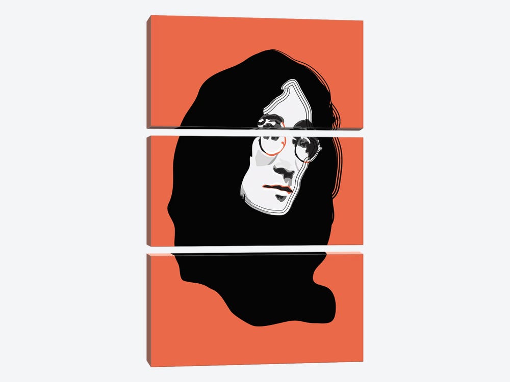 John Lennon by Anna Mckay 3-piece Canvas Wall Art