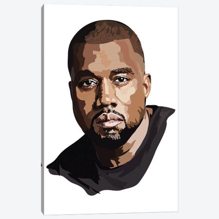 Kanye West Canvas Print #AMK41} by Anna Mckay Canvas Art Print