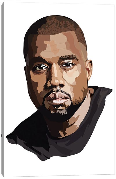 Kanye West Canvas Art Print - Anna Mckay