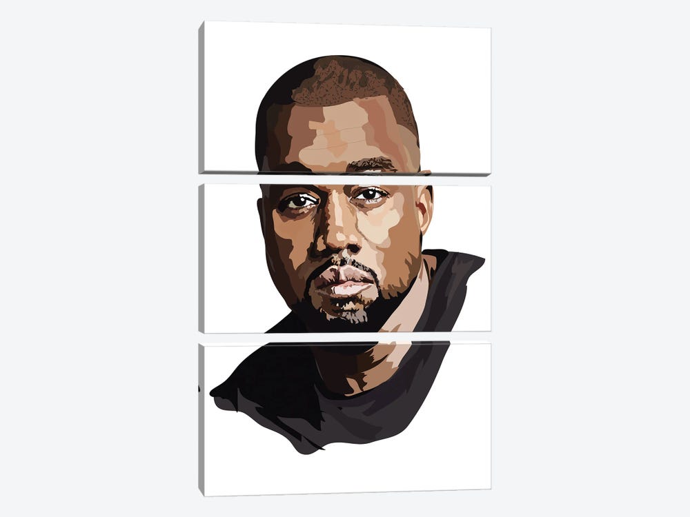Kanye West by Anna Mckay 3-piece Art Print