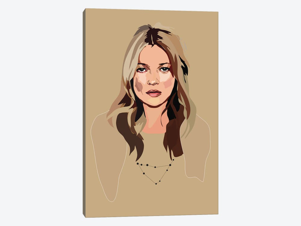 Kate Moss by Anna Mckay 1-piece Canvas Wall Art