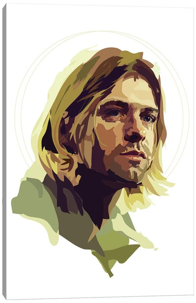 Kurt Cobain Canvas Art Print - Anna Mckay