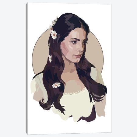 Lana Del Rey Lust for Life Canvas Print #AMK46} by Anna Mckay Canvas Artwork