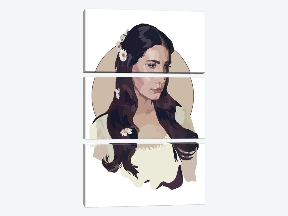Lana Del Rey Lust for Life by Anna Mckay 3-piece Canvas Artwork
