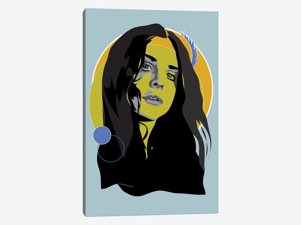 Lana Del Rey Woodstock by Anna Mckay 1-piece Canvas Print