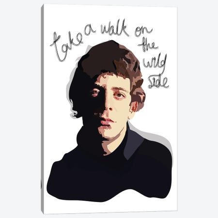 Lou Reed Canvas Print #AMK51} by Anna Mckay Canvas Artwork