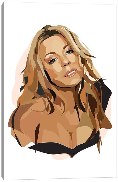 Mariah Carey Canvas Art Print - Anna Mckay