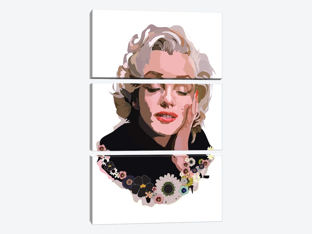 Marilyn Monroe by Anna Mckay 3-piece Art Print