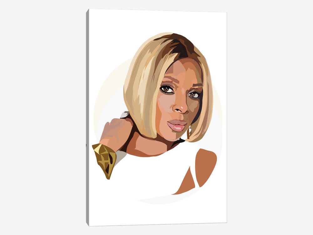 Mary J Blige by Anna Mckay 1-piece Canvas Art
