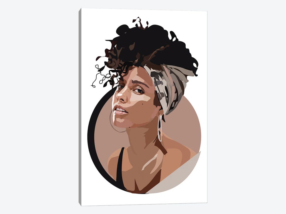 Alicia Keys by Anna Mckay 1-piece Canvas Artwork