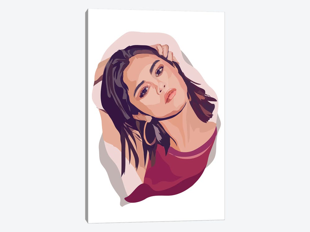 Selena Gomez by Anna Mckay 1-piece Canvas Art