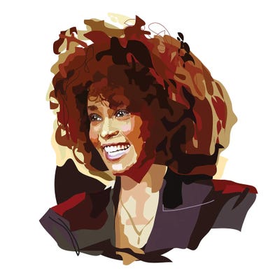 Art Print Poster Canvas Whitney Houston