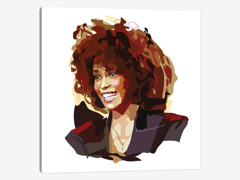 Whitney Houston by Anna Mckay 1-piece Canvas Artwork