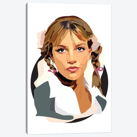 Britney Canvas Print #AMK77} by Anna Mckay Canvas Print