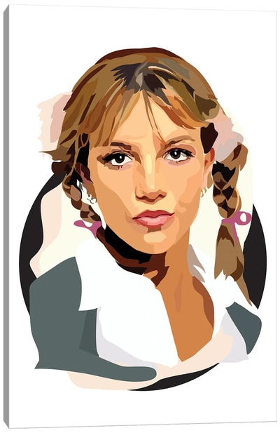 Britney Canvas Art Print - Anna Mckay