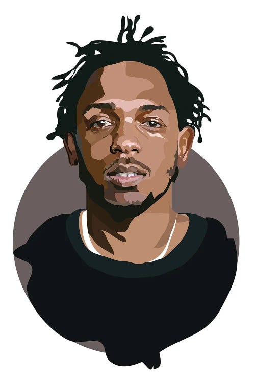 Kendrick Lamar Canvas Art by Anna Mckay | iCanvas