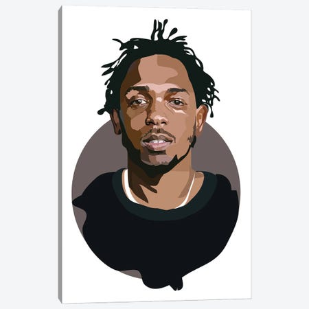 Kendrick Lamar Canvas Print #AMK81} by Anna Mckay Canvas Art Print