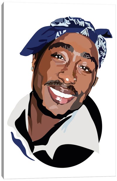 Tupac Canvas Art Print - Music Lover