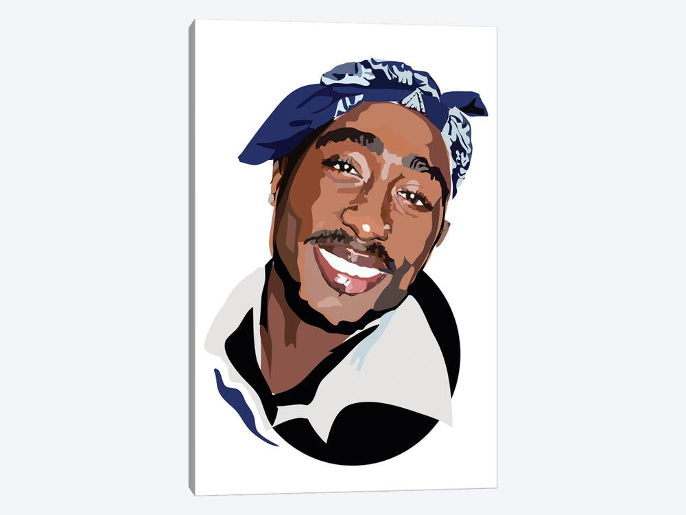 Tupac by Anna Mckay 1-piece Canvas Wall Art