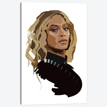 Beyonce Canvas Print #AMK8} by Anna Mckay Canvas Wall Art