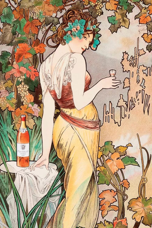Moet Et Chandon Champagne Painting by Alphonse Mucha - Fine Art America