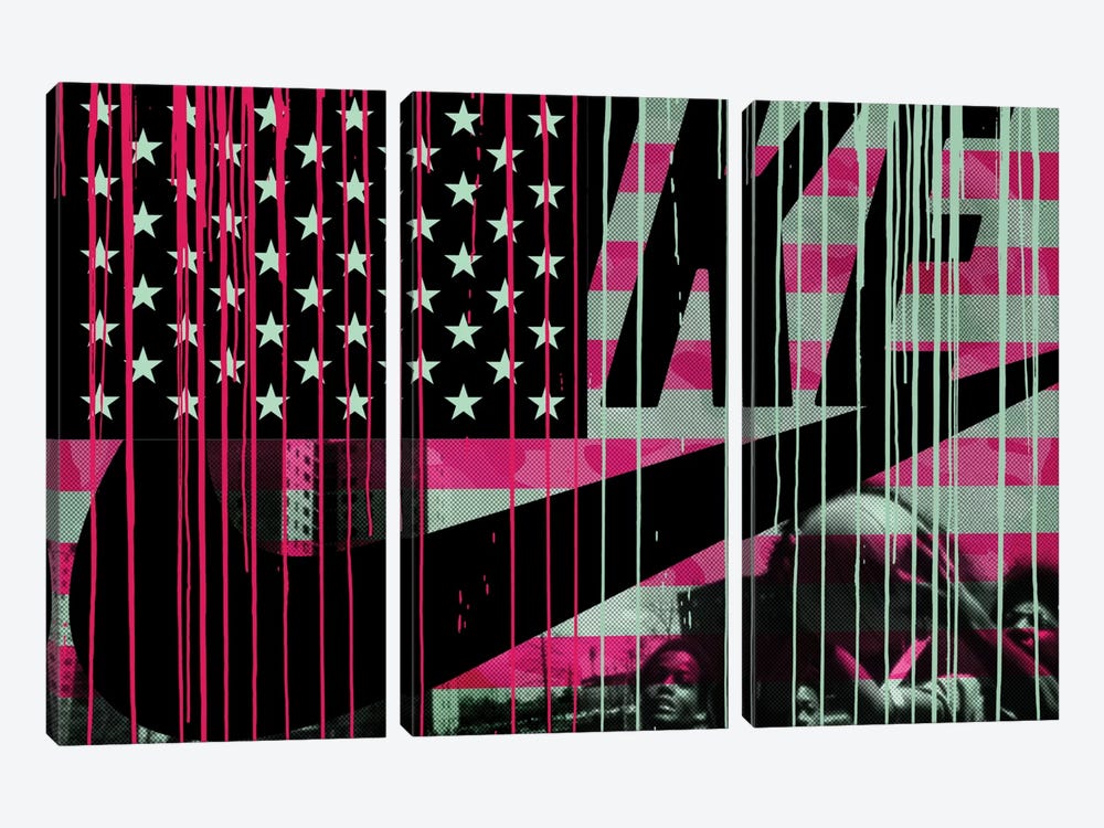 Urban States Of America by 5by5collective 3-piece Canvas Artwork