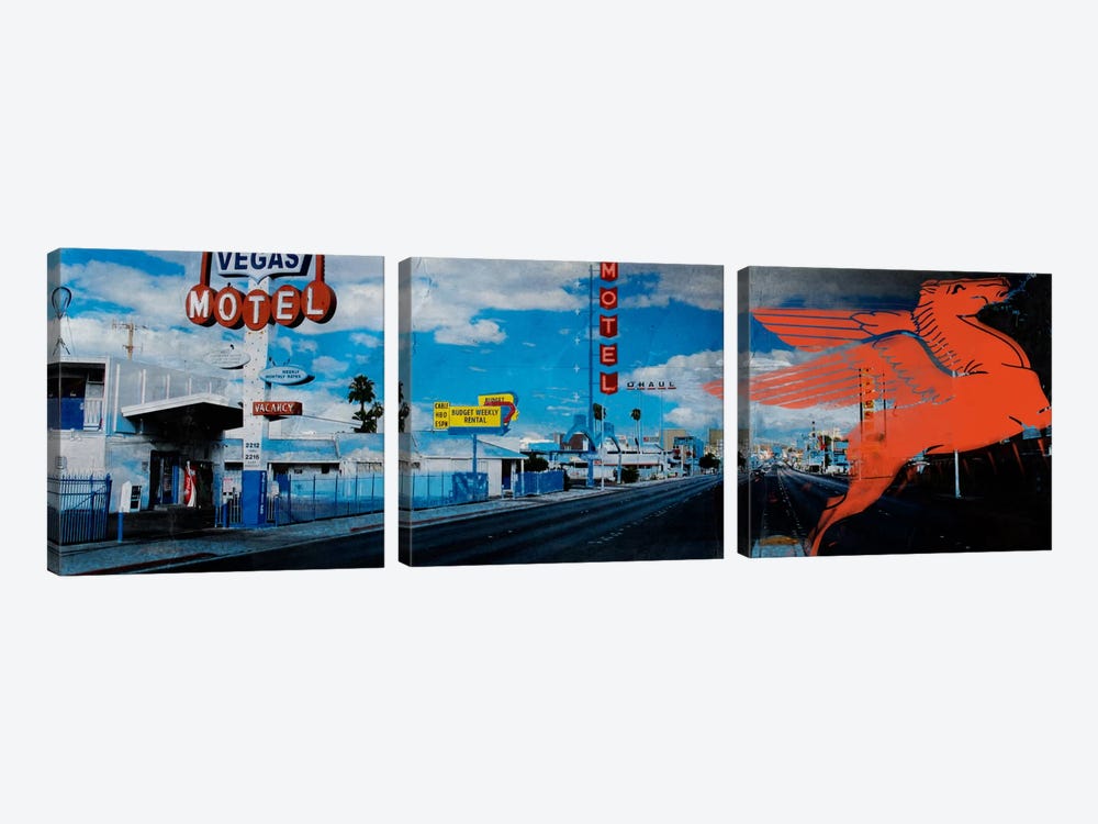 American Strip #1 by 5by5collective 3-piece Canvas Print