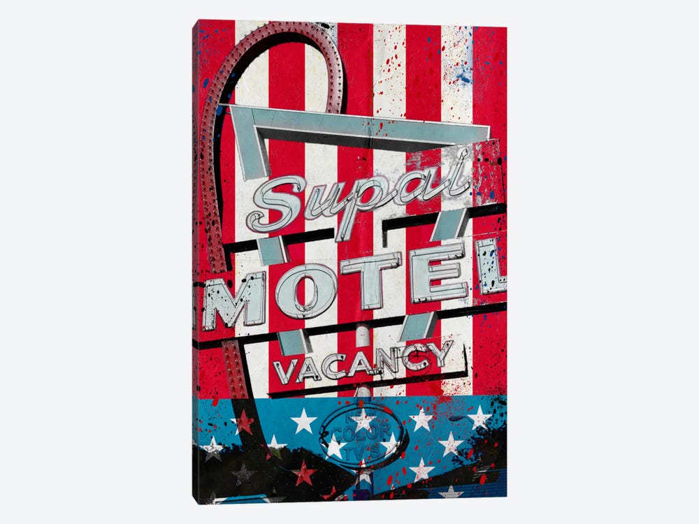 Red White And Stay by 5by5collective 1-piece Canvas Art