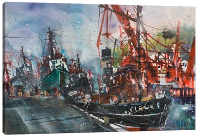 Hamburg Harbour Canvas Art Print