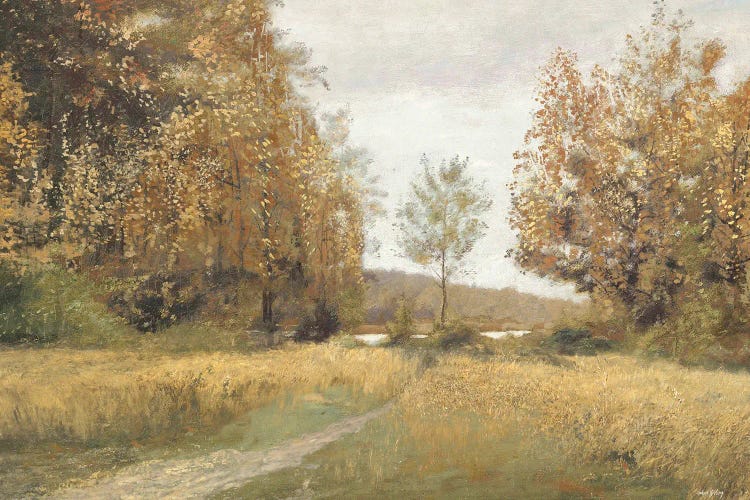 Fall By The Lake by Amber Sterling wall art