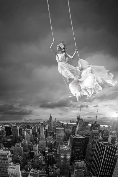 Swing by Tatiana Amrein framed canvas print