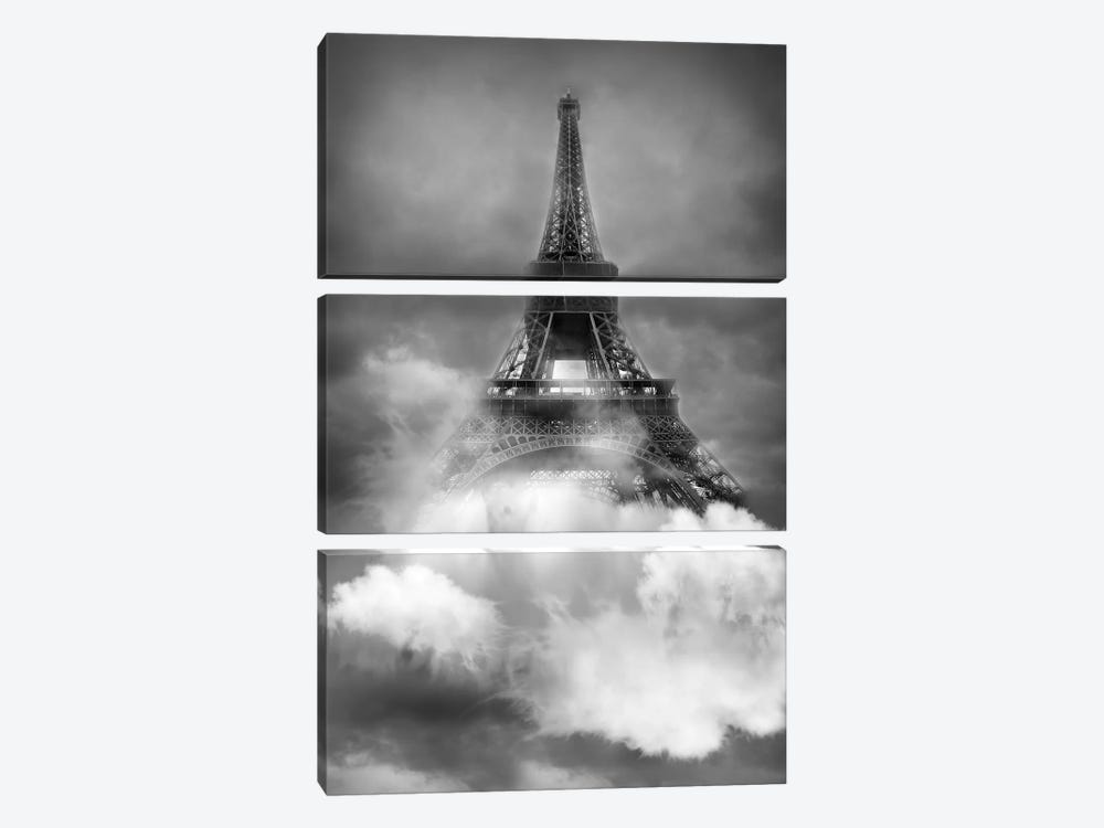 Tour Eiffel by Tatiana Amrein 3-piece Canvas Art Print
