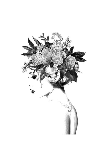 Floral II by Tatiana Amrein framed canvas print