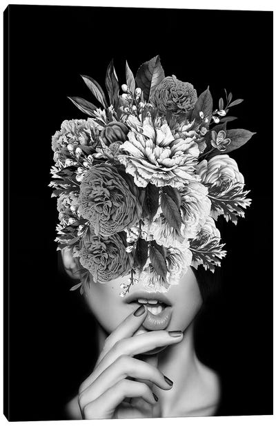 Floral V Canvas Art Print - Multimedia Portraits