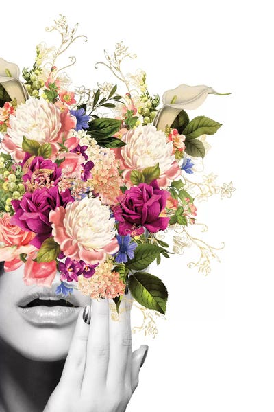 Flora I by Tatiana Amrein framed canvas print