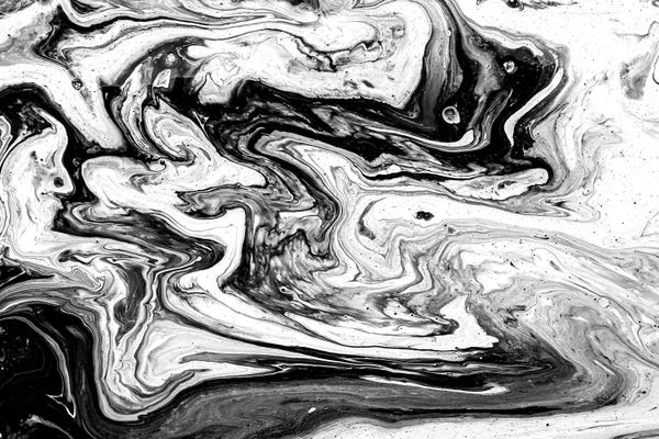 Tatiana Amrein: Black And White Art Textured Background I by Tatiana Amrein