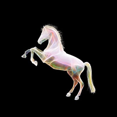 Dreamy Horse by Tatiana Amrein framed canvas print