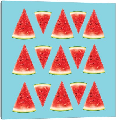 Melon Slices I Canvas Art Print - Melon Art
