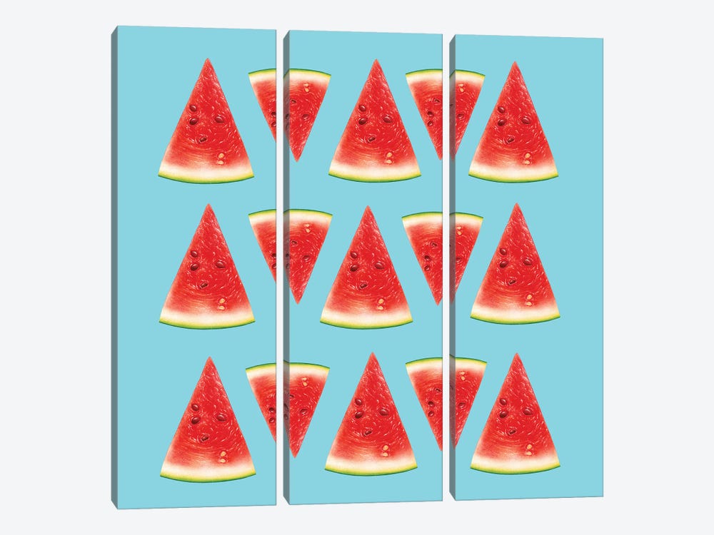 Melon Slices I by Tatiana Amrein 3-piece Canvas Artwork