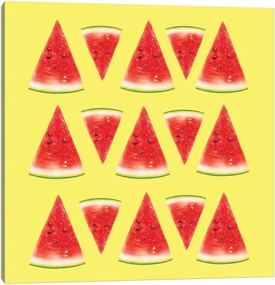 Melon Slices II Canvas Art Print - Melon Art