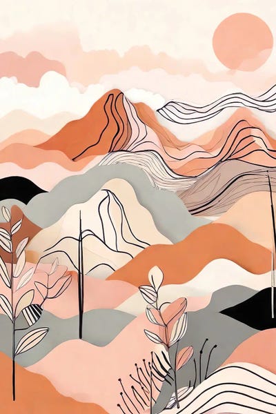 Orange by Tatiana Amrein framed canvas print