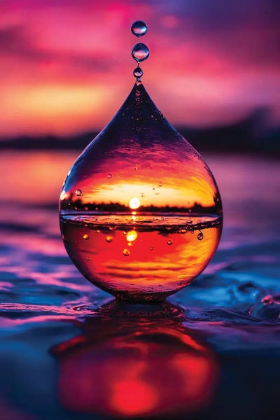 Water Close-Ups: Water Drop by Tatiana Amrein