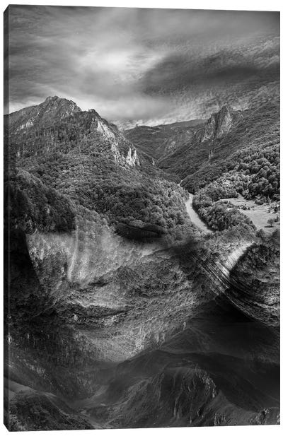 Mountain Canvas Art Print - Double Exposure Photography