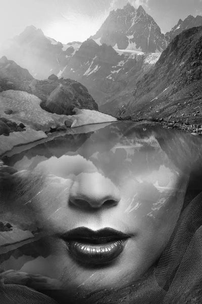 Double Exposure Photography: Mountain Lady by Tatiana Amrein