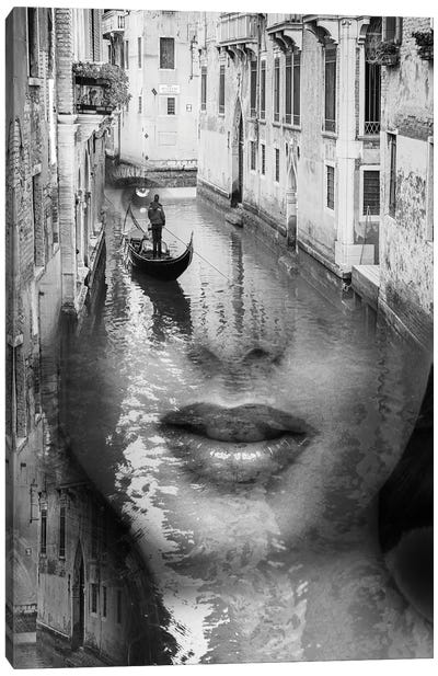 Venetian Dreams Canvas Art Print - Double Exposure Photography
