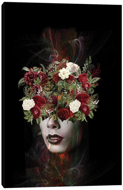 Flower Canvas Art Print - Multimedia Portraits